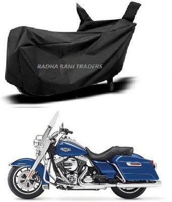 RADHA RANI TARDERS Two Wheeler Cover for Harley Davidson(Road King, Black)
