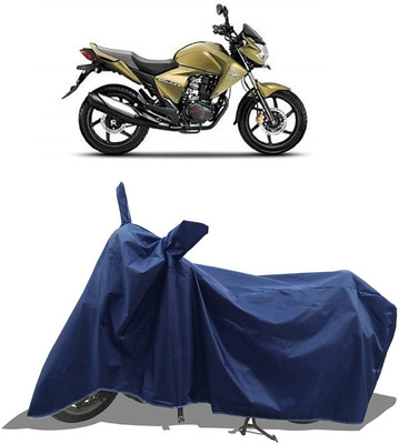 AASHTIK MART Two Wheeler Cover for Honda(Unicorn Dazzler, Blue)