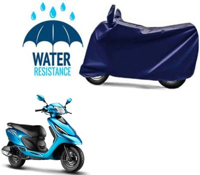 RONISH Waterproof Two Wheeler Cover for TVS(Scooty Zest 110 BS6, Blue)