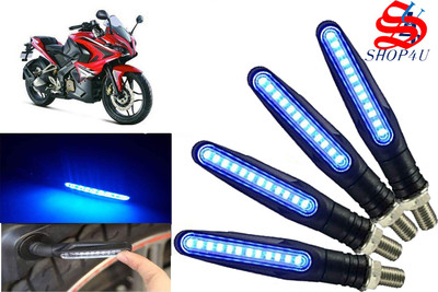 SHOP4U Front, Rear, Side LED Indicator Light for Bajaj Pulsar 200 NS DTS-i(Blue)
