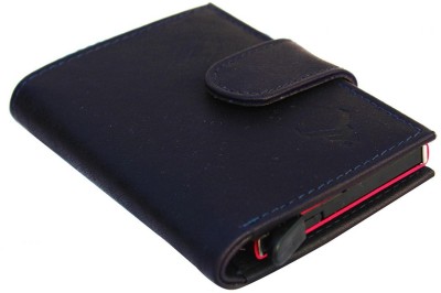 REDHORNS Men & Women Casual, Formal, Travel Blue Genuine Leather Wallet(11 Card Slots)