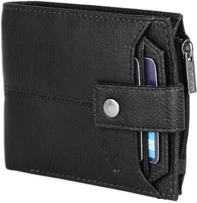 WILDHORN Men Casual, Evening/Party, Formal, Travel Black Genuine Leather Wallet(9 Card Slots)