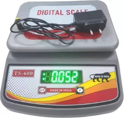 ZYNATY Front Back (Double) LED Display 30 KG Weighing Scale Kitchen taraju kanta shop Weighing Scale(Grey)
