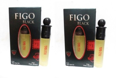 Al Nuaim Figo Black (Pack of 2) Herbal Attar(Floral)