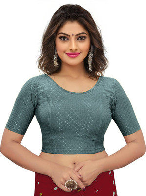 PU Fashion Round Neck Women Blouse