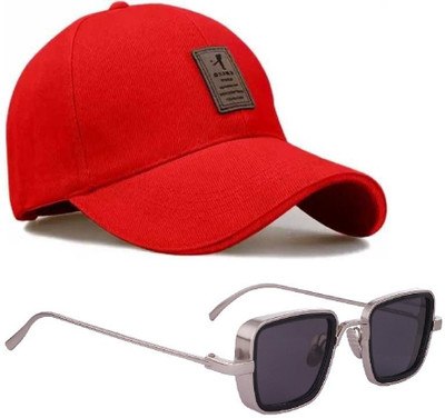 blutech Self Design, Embroidered, Solid Sports/Regular Cap Cap(Pack of 2)
