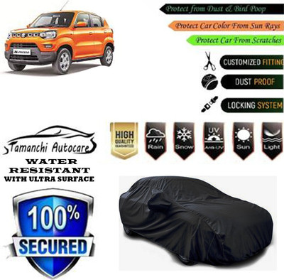 Tamanchi Autocare Car Cover For Maruti Suzuki S-Presso VXI Opt Petrol(Black)