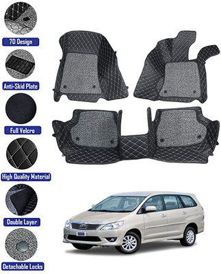 RKPSP Leatherite 7D Mat For  Toyota Innova(Black)