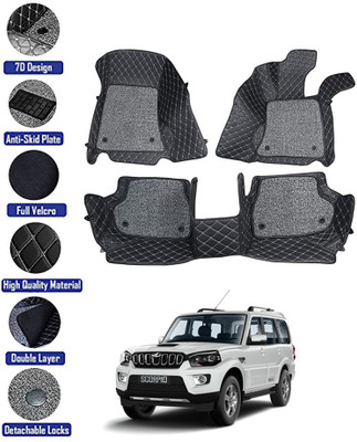 MATIES Leatherite 7D Mat For  Mahindra Scorpio(Black)