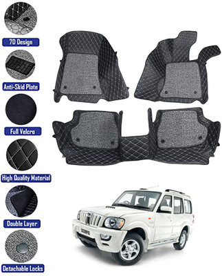 MATIES Leatherite 7D Mat For  Mahindra Scorpio(Black)