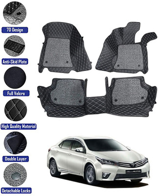 MATIES Leatherite 7D Mat For  Toyota Altis(Black)