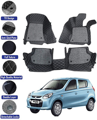 RKPSP Leatherite 7D Mat For  Maruti Suzuki Alto 800(Black)