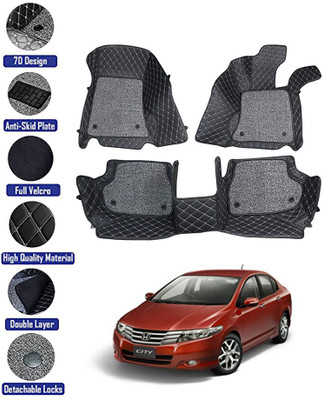 MATIES Leatherite 7D Mat For  Honda City i-Vtec(Black)
