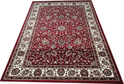 R CARPETS Maroon Silk Carpet(5 ft,  X 7 ft, Rectangle)