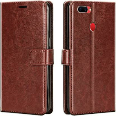 GoPerfect Flip Cover for RealMe 2 Pro | Flip Cover| Leather Card Slots| Pouch with Viewing Stand(Brown, Grip Case, Pack of: 1)