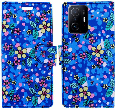 Realgo Flip Cover for Xiaomi 11T Pro 5G(Blue, Pack of: 1)