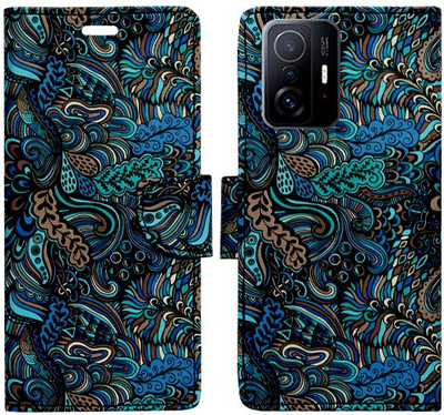 Realgo Flip Cover for Xiaomi 11T Pro 5G(Blue, Pack of: 1)