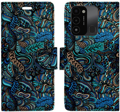 Realgo Flip Cover for Tecno Spark Go 2022(Blue, Pack of: 1)