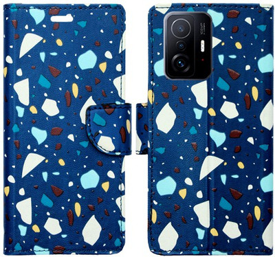 Realgo Flip Cover for Xiaomi 11T Pro 5G(Blue, Pack of: 1)