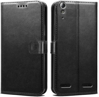Urban Tech Flip Cover for Lenovo A6000Flip Case | Magnetic Closure | Shock Proof Wallet Flip Cover(Black, Magnetic Case, Pack of: 1)