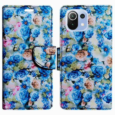 Realgo Flip Cover for Xiaomi 11 Lite NE 5G(Blue, Pack of: 1)