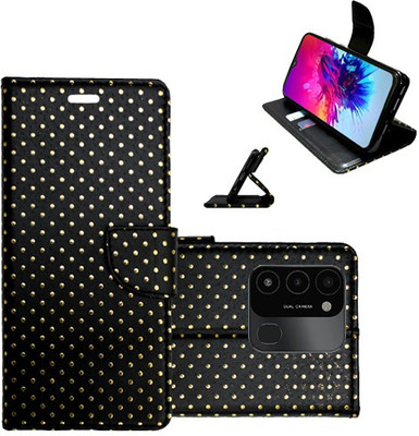 Realgo Flip Cover for Tecno Spark Go 2022(Black, Pack of: 1)