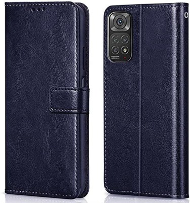 WOW Imagine Flip Cover for Xiaomi Redmi Note 11 | 11s 5G(Blue, Magnetic Case, Pack of: 1)