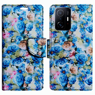 Realgo Flip Cover for Xiaomi 11T Pro 5G(Blue, Pack of: 1)