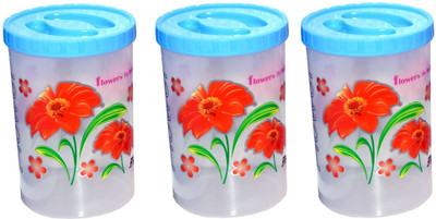 Homix Plastic Utility Container  - 2 L(Pack of 3, Blue)