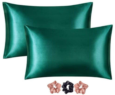 Wesofy Plain Pillows Cover  (Pack Of 2, 28 Cm*18 Cm, Green) For Rs. 146 @ 82 %