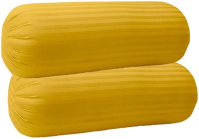 JDX Microfibre Solid Bolster Pack of 2(Yellow)