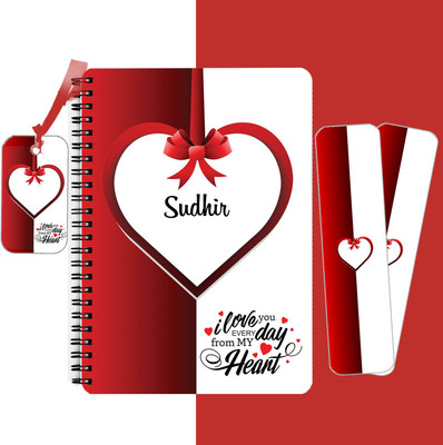 epheriwala I Love You Sudhir A5 Diary Ruled 140 Pages(Red)
