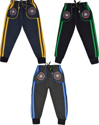 Canwen Track Pant For Boys(Multicolor, Pack of 3)