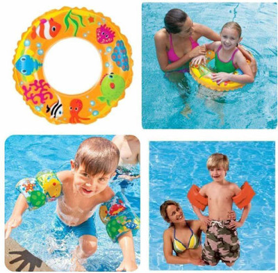 Baby & Sons Silicon Swimming Kit ,2 To 4 Yrs, 1 Swimming Ring, 1 Arm Band Swimming Kit