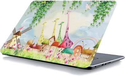 qth GRAPHICS LAP-5103 VINYL Reusable Laptop Skin Compatible for 15.6 inch(Theme: Nature)
