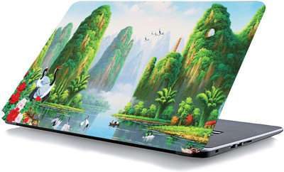qth GRAPHICS LAP-5001 VINYL Reusable Laptop Skin Compatible for 15.6 inch(Theme: Nature)