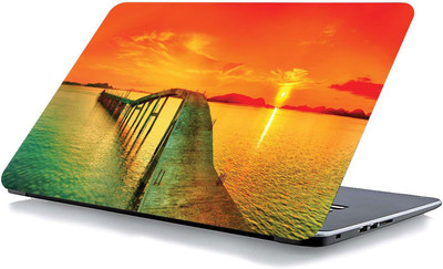 qth NATURAL LAP-5806 VINYL Reusable Laptop Skin Compatible for 15.6 inch(Theme: Spiritual)