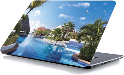 qth NATURAL LAP-5672 VINYL Reusable Laptop Skin Compatible for 15.6 inch(Theme: Nature)