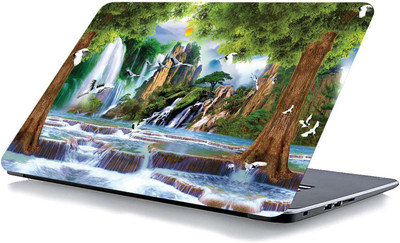 qth GRAPHICS LAP-5027 VINYL Reusable Laptop Skin Compatible for 15.6 inch(Theme: Spiritual)