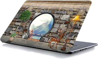 qth GRAPHICS LAP-5009 VINYL Reusable Laptop Skin Compatible for 15.6 inch(Theme: Spiritual)