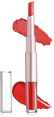 YAWI Non Transfer And Kiss Proof 2 in 1 Matte Finish Liquid Lipstick(matte Red, 10 g)