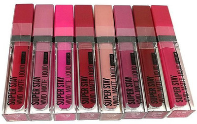 ads Super Stay 8 Color Vivid Matte Liquid Lipstick(Multicolor, 48 g)