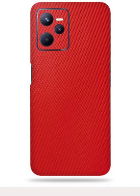 WeCre8 Skin's Realme C35 Mobile Skin(Red Carbon Fiber Skin With Ultra Matte Finish)
