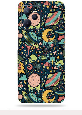 OggyBaba Realme C35 Mobile Skin(Space Graffiti Multicolor Skin With Ultra Matte Finish)