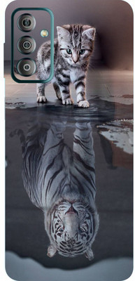 BugguSkin Samsung Galaxy F23 5G, samsung galaxy f23 5g Mobile Skin(Ultra Super Lion Shadow Skin With High Matte Finish.)