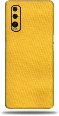 gizmo Oppo Find x2 Mobile Skin(Yellow carbon fiber skin with ultra matte finish)