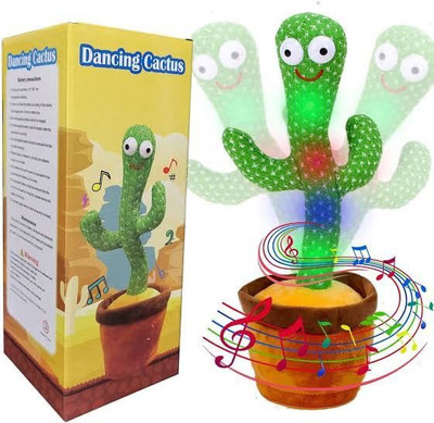 NPN Dancing Cactus Toy, Talking Repeat Singing Sunny Cactus Toy ing+Repeat(Green)