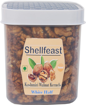 Shellfeast Walnut Kernels White Half In Food Grade Jar , Kashmiri Walnut Kernels, Akhrot Walnuts(1 x 500 g)