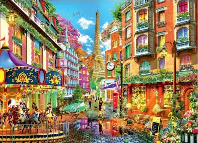 Brain Tree BrainTree - Paris Eiffel 1000 piece puzzle for adults(1000 Pieces)