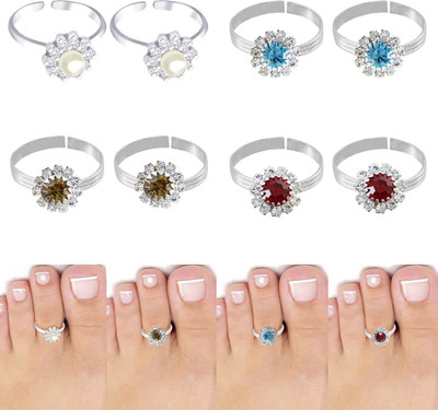 Goldfish German Silver Stylish Toe Ring Brass, Silver Toe Ring